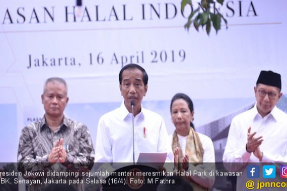 Resmikan Halal Park di GBK, Jokowi Ingin Angkat Industri Halal Indonesia ke Tingkat Dunia - JPNN.COM