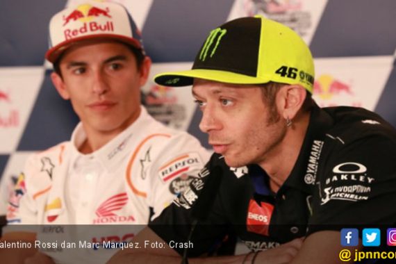 Insiden Kecelakaan Marquez, Rossi: Saya Lebih Bersemangat - JPNN.COM