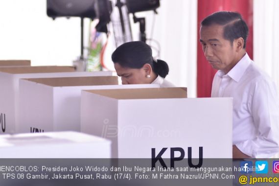 Quick Count Pilpres 2019 Dibuka, Jokowi Unggul Jauh dari Prabowo - JPNN.COM