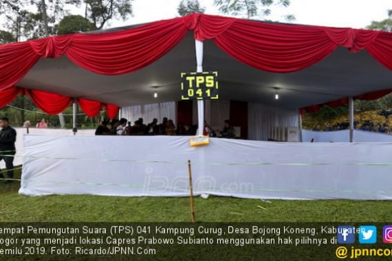 Penampakan TPS Prabowo, Lebih dari Setengah Jumlah Pemilih Masuk DPTb - JPNN.COM
