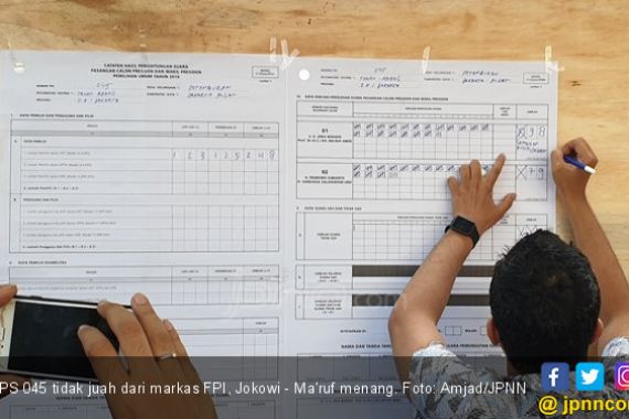 Perolehan Suara Pilpres 2019 di TPS Dekat Markas FPI, Mengejutkan! - JPNN.COM