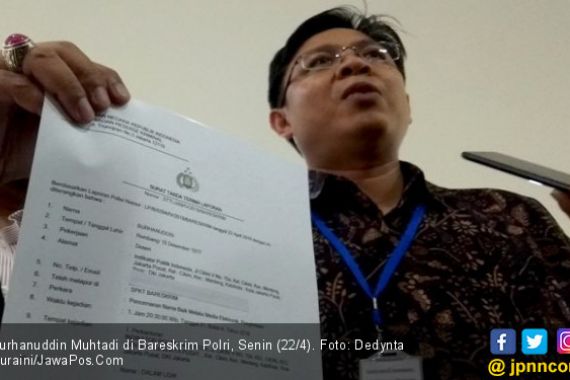 Burhanuddin Muhtadi Laporkan 4 Akun di Medsos Ini ke Bareskrim Polri - JPNN.COM