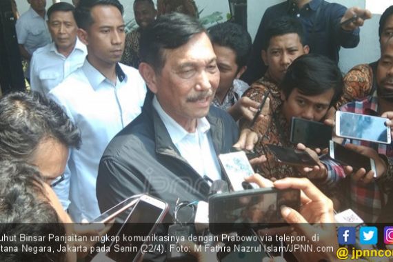 Cerita Luhut Panjaitan Telepon Prabowo Subianto, Oh Ternyata - JPNN.COM
