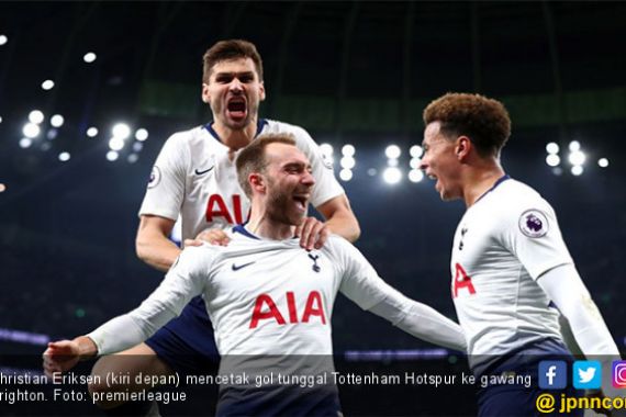 Gol Telat Eriksen Kuatkan Posisi Tottenham Hotspur di 3 Besar - JPNN.COM