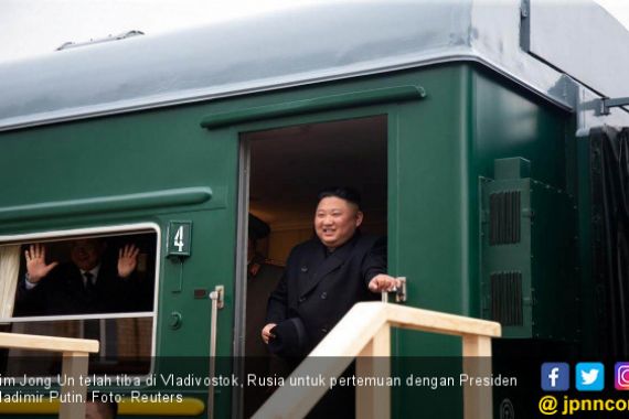 Naik Kereta Antipeluru, Kim Jong Un Tiba di Rusia - JPNN.COM