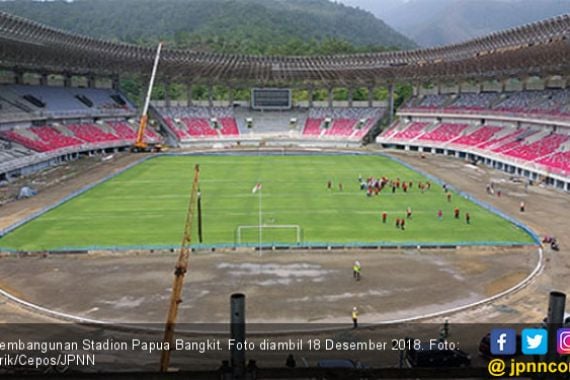 Stadion Papua Bangkit Nyaris Rampung, Papua Siap Gelar PON 2020 - JPNN.COM