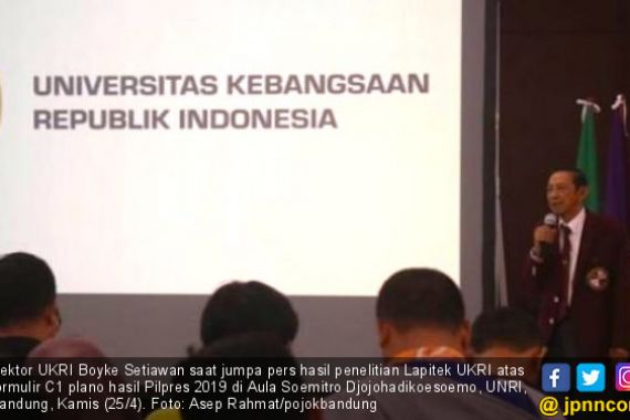 Konon Prabowo Ungguli Jokowi, Cuman Versi Lapitek UKRI - JPNN.COM