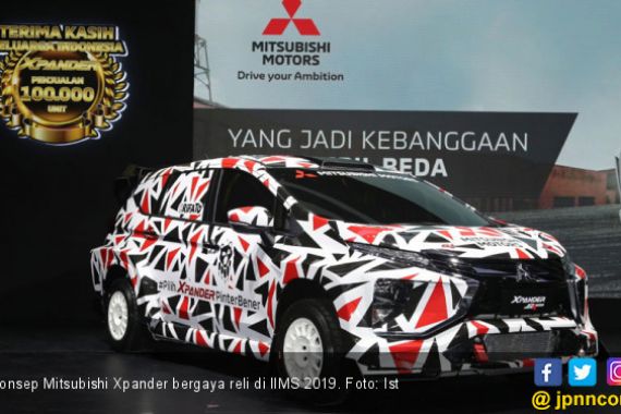 Mitsubishi Xpander Bergaya Reli Goda Pengunjung IIMS 2019 - JPNN.COM