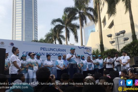 KLHK dan Menko Luhut Luncurkan Program Gerakan Indonesia Bersih - JPNN.COM