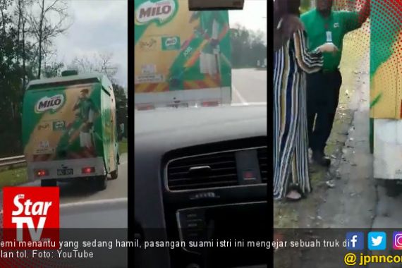 Viral, Video Perjuangan Mertua Kejar Truk demi Menantu Ngidam - JPNN.COM