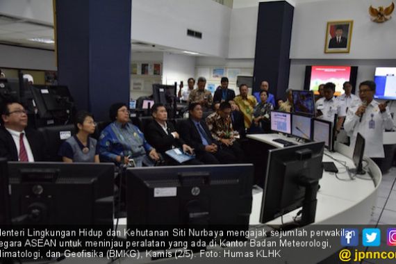 Menteri Siti Ajak Perwakilan ASEAN Lihat Cara Pengendalian Titik Panas di BMKG - JPNN.COM