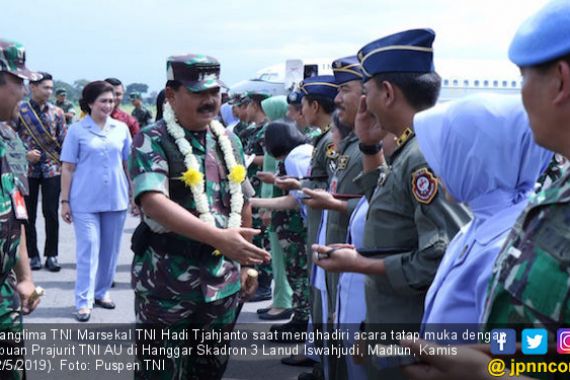 Pesan Panglima TNI Saat Bertatap Muka dengan Ribuan Prajurit TNI AU - JPNN.COM
