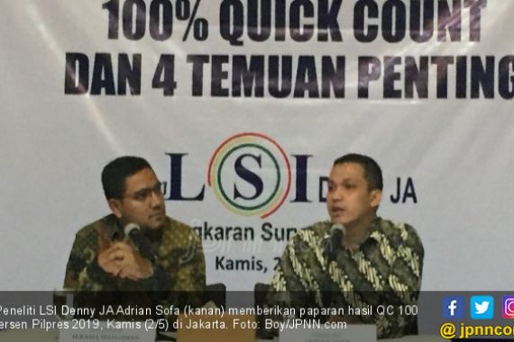 LSI Denny JA: Prabowo – Sandi Menang di 13 Provinsi, Selisih 17 Juta Suara - JPNN.COM