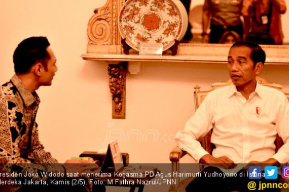 Mas AHY Mengaku Happy usai Berbicara Empat Mata dengan Presiden Jokowi - JPNN.COM