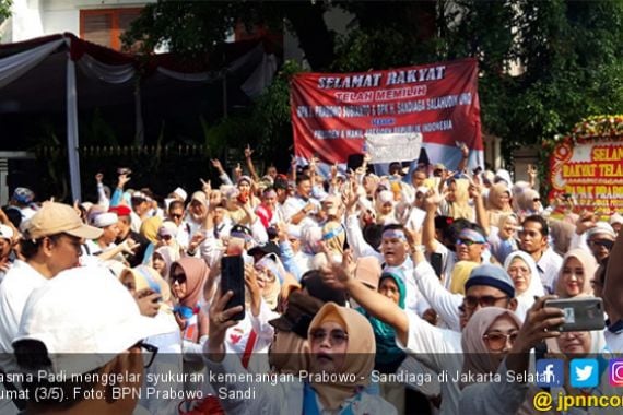 Jasma Padi Gelar Syukuran Kemenangan Prabowo - Sandi - JPNN.COM