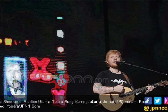 Gara-Gara Lagu Ini, Ed Sheeran Bikin Penonton Histeris, Ooooh! - JPNN.COM