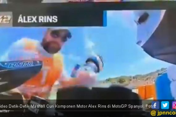 Video Detik-Detik Marshall Curi Komponen Motor Alex Rins di MotoGP Spanyol - JPNN.COM