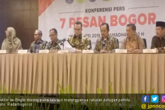 Rektor se-Bogor Meminta Polisi Telusuri Meninggalnya Ratusan Petugas Pemilu - JPNN.COM