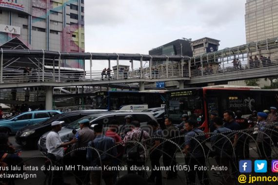 Pendukung Prabowo Bubar, Jalan Thamrin Kembali Normal - JPNN.COM