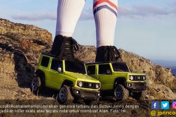 Unik, Suzuki Jimny Dijadikan Sepatu Roda - JPNN.COM