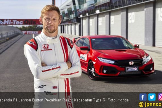 Legenda F1 Jenson Button Pecahkan Rekor Kecepatan Type R - JPNN.COM