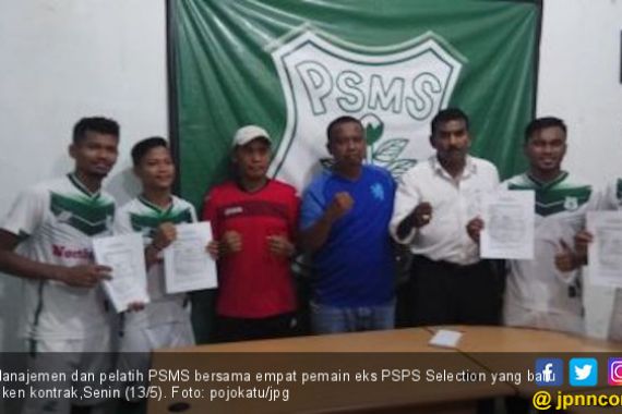 4 Pemain Eks PSPS Selection Resmi Berkostum PSMS Medan - JPNN.COM