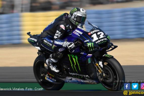 Maverick Vinales Menangi Balapan Sengit MotoGP Belanda, Marquez Kedua - JPNN.COM