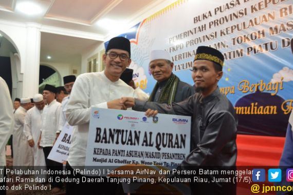 Pelindo I - AirNav dan Persero Batam Gelar Safari Ramadan BUMN di Riau - JPNN.COM