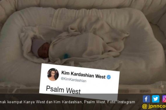 Makna di Balik Nama Anak Keempat Kim Kardashian, Psalm West - JPNN.COM