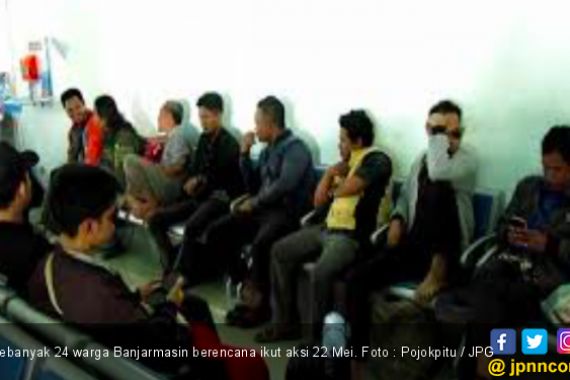Puluhan Warga Banjarmasin yang Akan Ikut Aksi 22 Mei Dipulangkan - JPNN.COM
