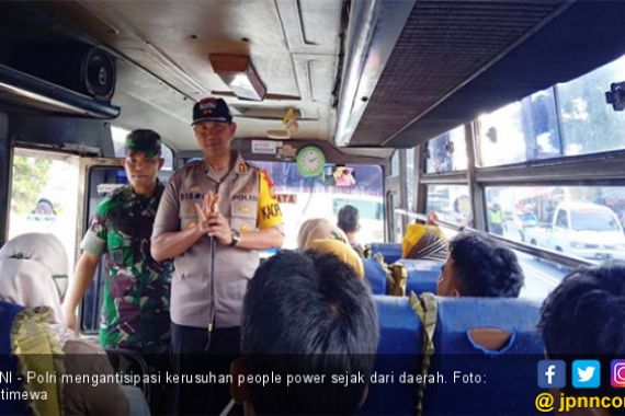 Antisipasi People Power, Polres Ciamis Razia Massa yang ke Jakarta - JPNN.COM