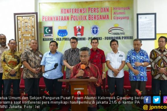 Alumni Kelompok Cipayung : Hormati Hasil Pemilu 2019, Rakyat Jangan Terprovokasi - JPNN.COM