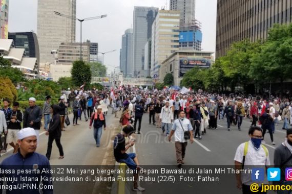 Siap-siap, Massa Aksi 22 Mei di Depan Bawaslu Bergerak ke Istana - JPNN.COM