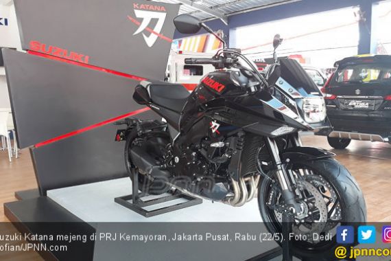 Suzuki Katana, Motor Perang Jepang Mendarat di Jakarta Saat Demo 22 Mei - JPNN.COM