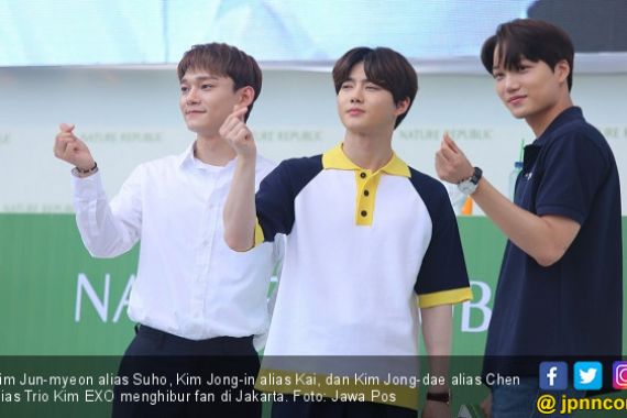 Trio Kim EXO Puaskan Fan di Jakarta - JPNN.COM
