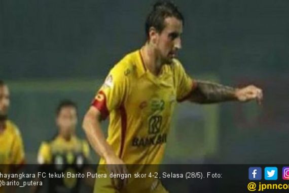 Flavio Beck Junior Cetak Hattrick, Bhayangkara FC Tekuk Barito Putera - JPNN.COM