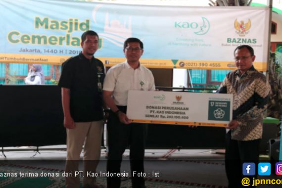 Kao Indonesia Donasi Produk senilai Rp 292 Juta ke BAZNAS - JPNN.COM