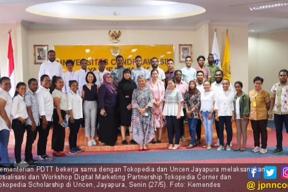 Kemendes PDTT Sosialisasi Tokopedia Scholarship di Universitas Cenderawasih - JPNN.COM