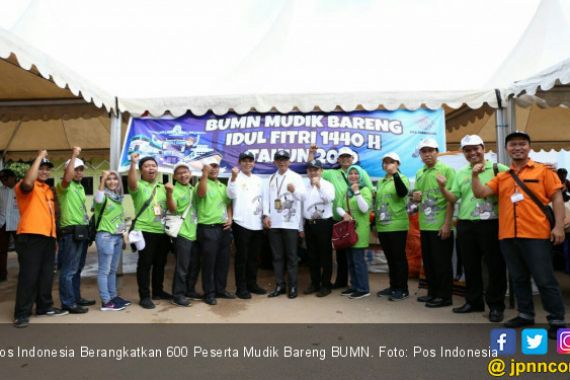 Pos Indonesia Berangkatkan 600 Peserta Mudik Bareng BUMN - JPNN.COM