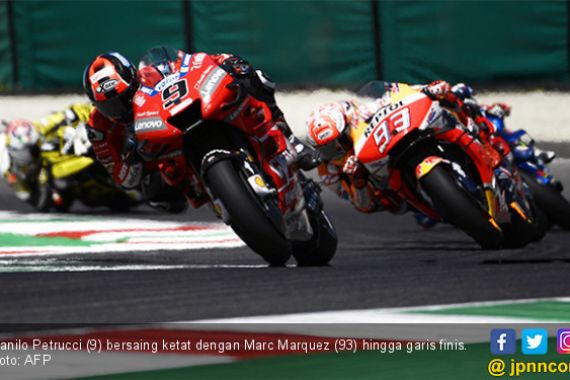Kemenangan Petrucci di MotoGP Italia Memakan Korban, 6 Rider Termasuk Rossi - JPNN.COM