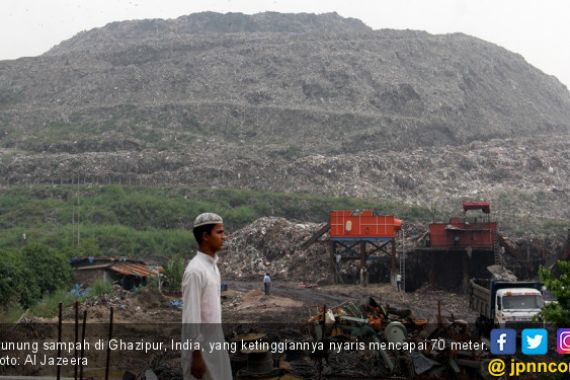 Gunung Sampah Setinggi Taj Mahal Ancam Warga Ghazipur - JPNN.COM