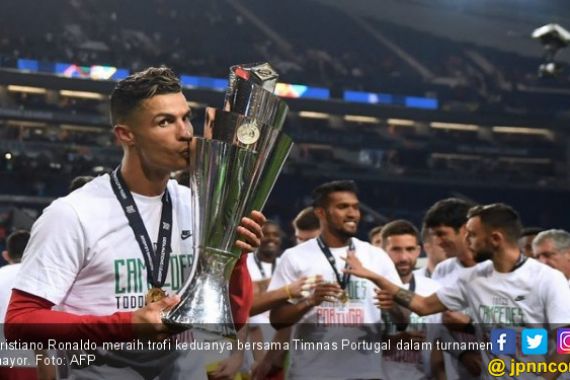 Gelar Kedua Ronaldo Bersama Timnas Portugal - JPNN.COM
