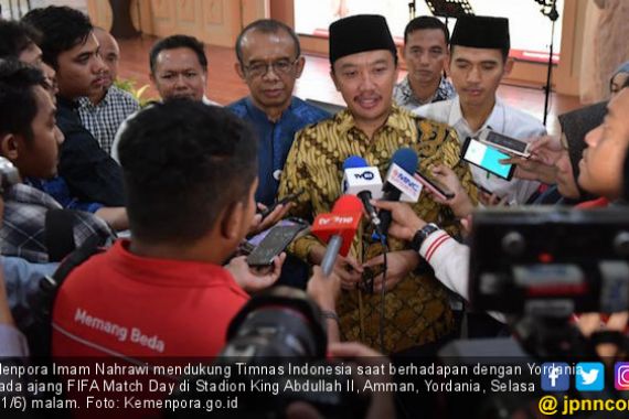 Timnas Indonesia vs Jordania, Menpora Berharap jadi Ajang Pembuktian Skuad Garuda - JPNN.COM