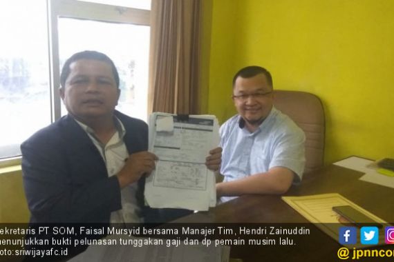 Sekretaris PT SOM Klaim Utang Sriwijaya FC ke Pemain sudah Dilunasi - JPNN.COM