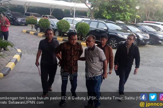 Ingin Melindungi Saksi, Tim Kuasa Hukum Paslon 02 Mendatangi LPSK - JPNN.COM