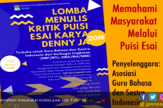 Lomba Kritik Sastra Puisi Esai Karya Denny JA, Hadiah Rp 57 Juta - JPNN.COM