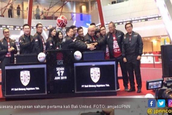 Resmi Melantai di Bursa Saham Indonesia, Bali United Raup Dana Rp 350 Miliar - JPNN.COM