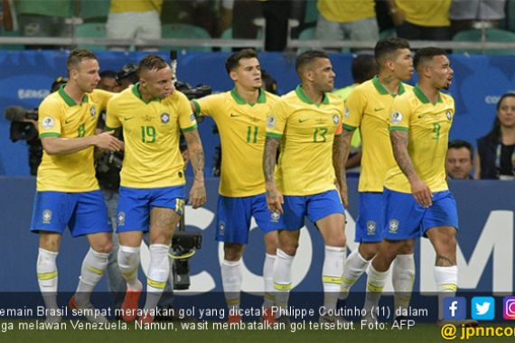 2 Gol Dianulir VAR, Brasil Ditahan Venezuela di Copa America 2019, Boo! - JPNN.COM