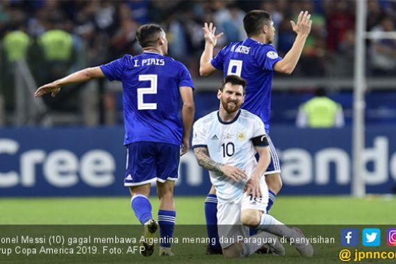Nyaris Kalah dari Paraguay, Argentina Juru Kunci Klasemen Sementara Grup B Copa America 2019 - JPNN.COM