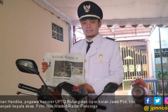 Kisah Brian Handika, Honorer Menyambi Loper Koran, Menang Pilkades - JPNN.COM